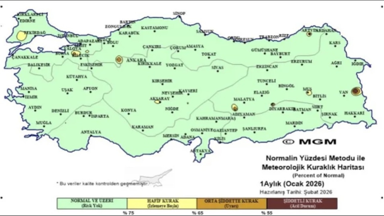 Türkiye’de Kuraklık Korkusu Bitti: MGM Duyurdu, Harita 81 İlde Yeşile Döndü!